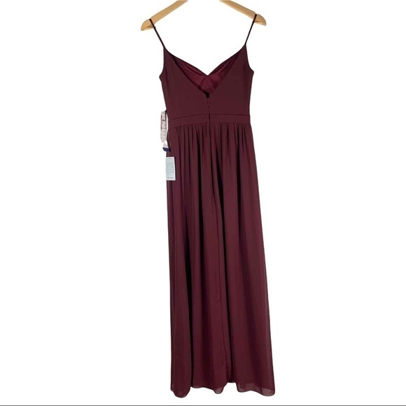 Levkoff Chiffon A Line Gown Size 2 - Picture 1 of 12